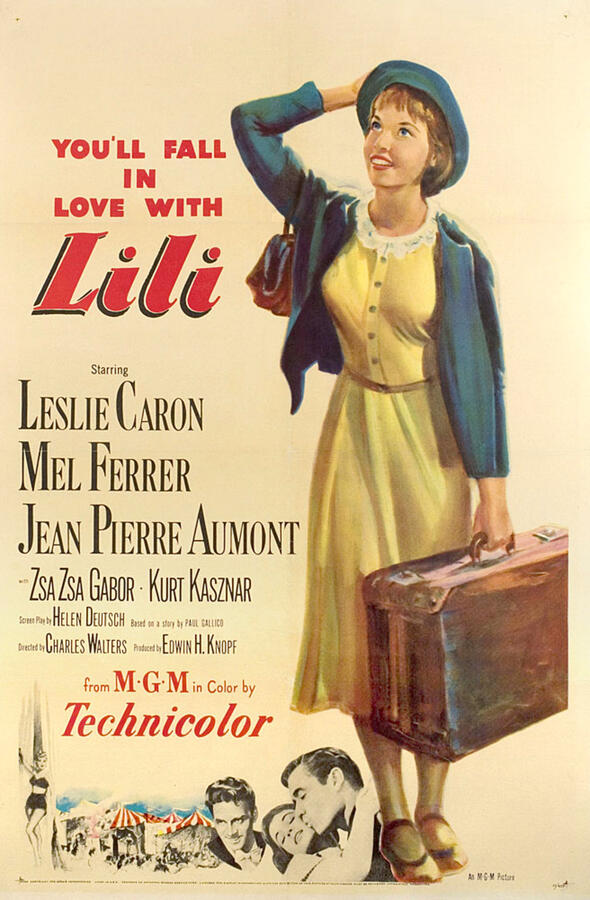 Lili (1953) Original 1952 U.S. One Sheet Movie Poster